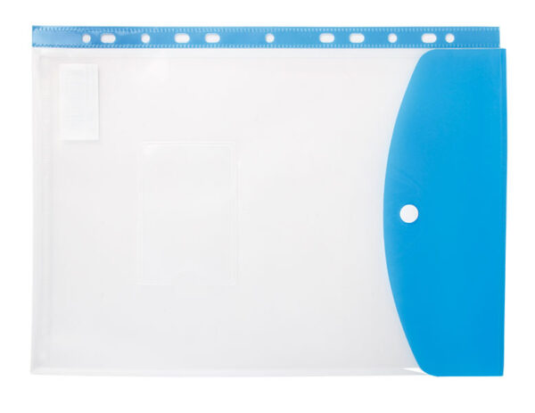 Kenzel A4 Fileable Pocket File Blue