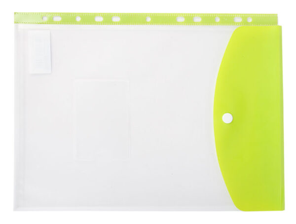 Kenzel A4 Fileable Pocket File Green