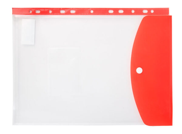 Kenzel A4 Fileable Pocket File Red