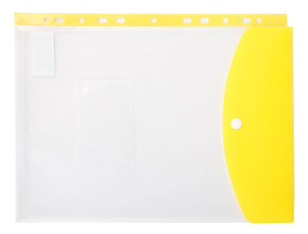 Kenzel A4 Fileable Pocket File Yellow