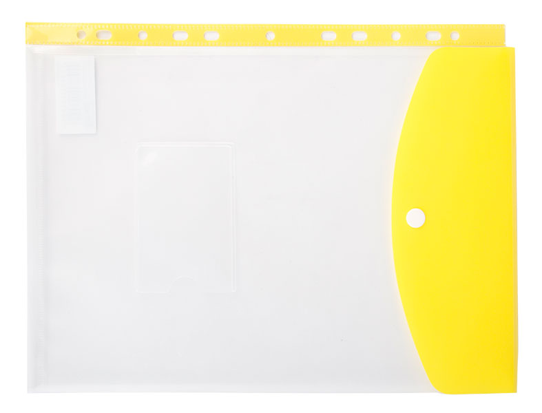 Kenzel A4 Fileable Pocket File Yellow - Image 1