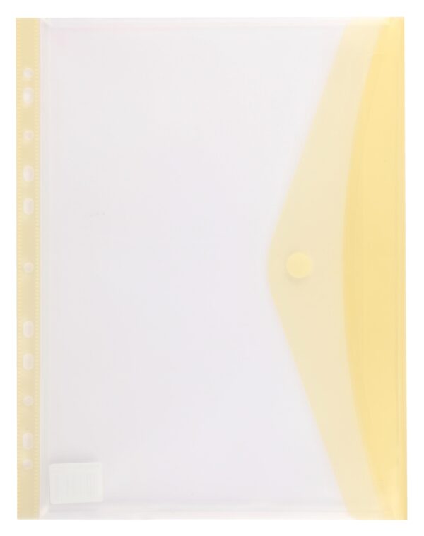 Kenzel A4 Fileable Pocket File Yellow