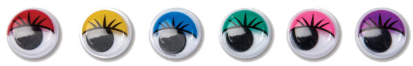 Dala Googley Eyes 15mm Assorted 12 Pack
