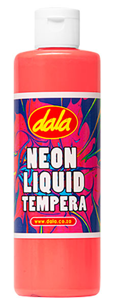Dala Neon Liquid Tempera Paint Red 250ml