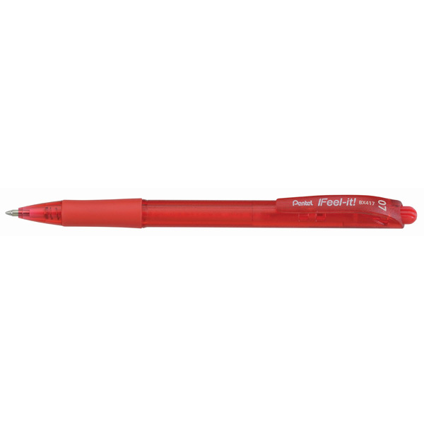Pen BP Pentel FeelIt RubberGrip 0.7mmRed