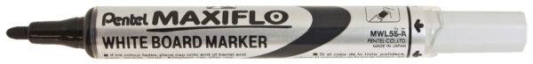 Pentel Maxiflo "pump-it!" Whiteboard Markers Black 4.0mm