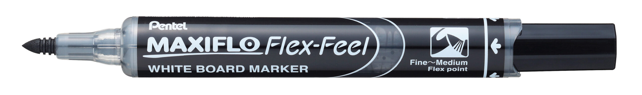 Pentel Maxiflo "flex-feel!" Whiteboard Marker Black 2.3mm - Image 1