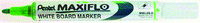 Pentel Maxiflo "pump-it!" Whiteboard Markers Green 4.0mm