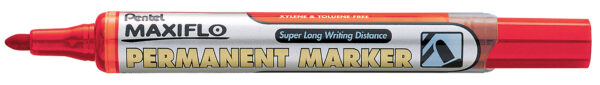 Pentel Maxiflo Nlf50 "pump-it!" Permanent Marker Red 4.5mm
