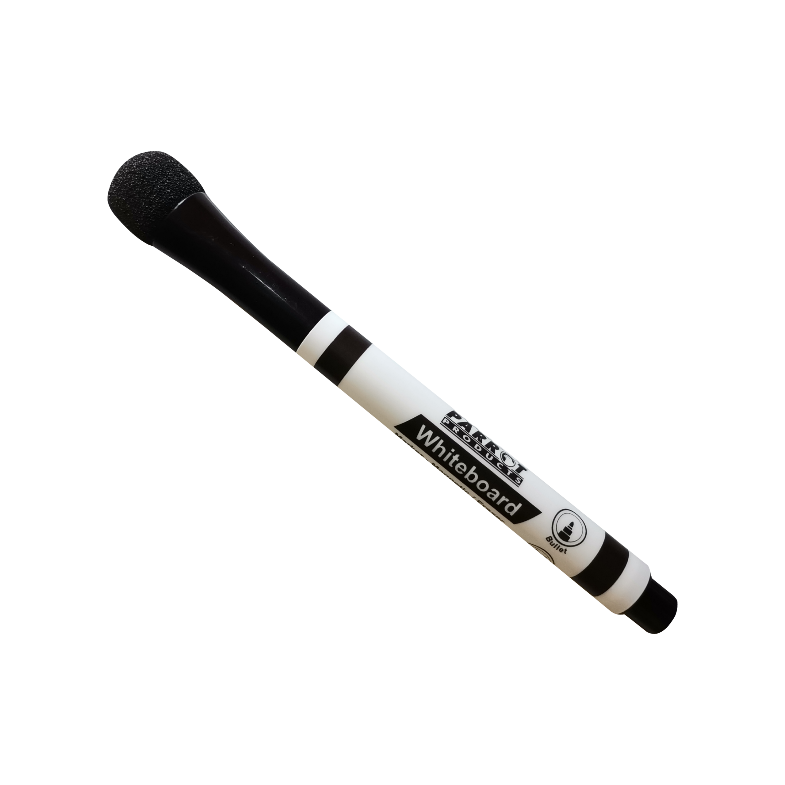Parrot Magnetic Whiteboard Marker With Eraser Black 2mm - Image 1