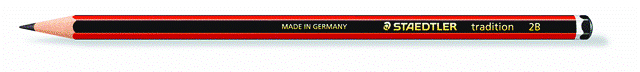 Staedtler Tradition Black Lead Pencils 2B - Image 1