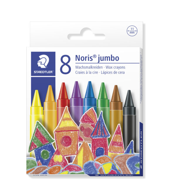 Staedtler Crayons Wax 11mm Assorted 8 Pack
