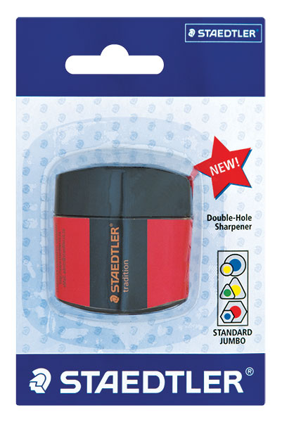 Staedtler Tub Sharpener Black and Red