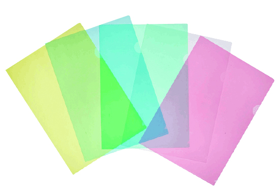 Folder Secretarial Meeco180mic Clr 10Pk