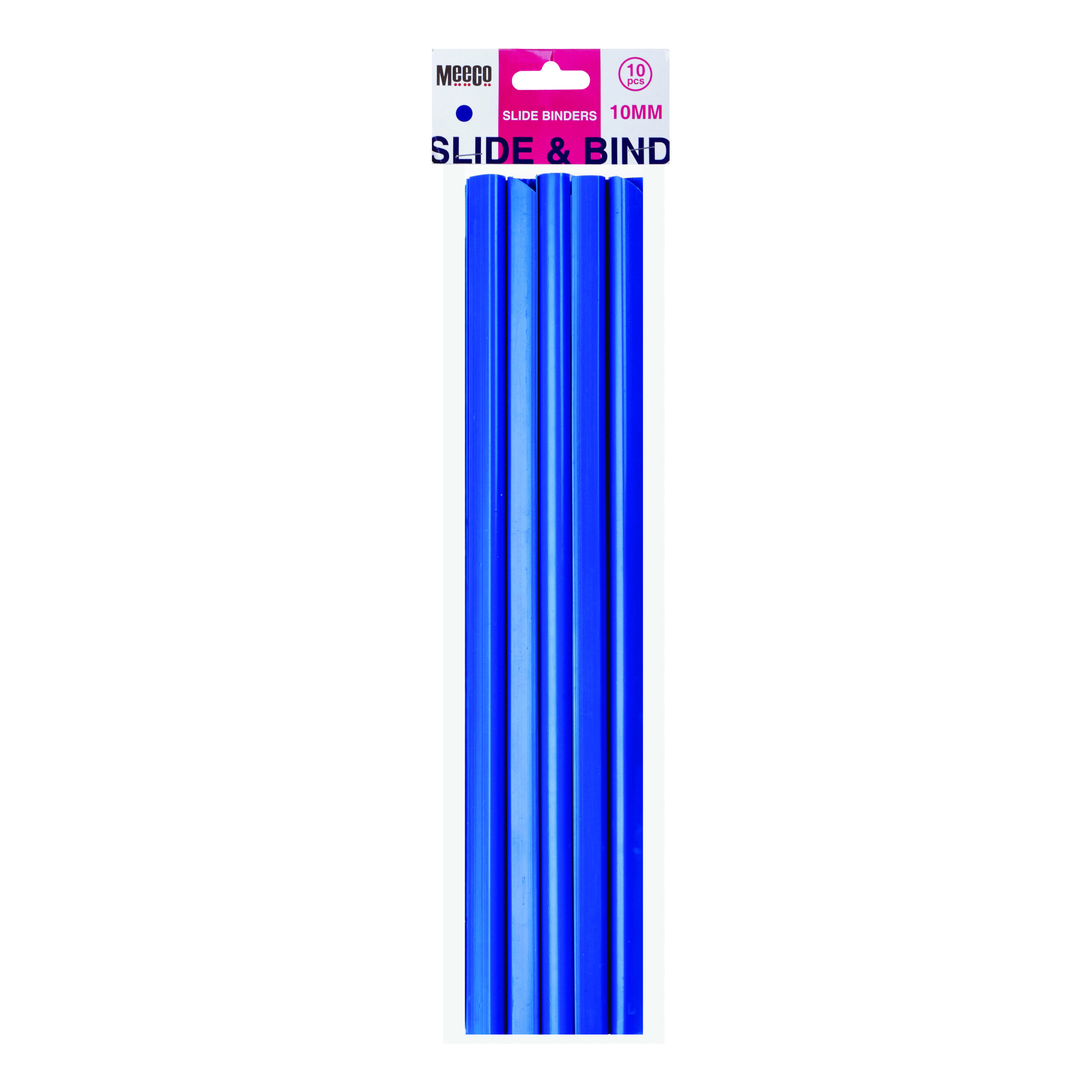 Meeco Slide Binders A4 Blue 10 Pack - Image 1