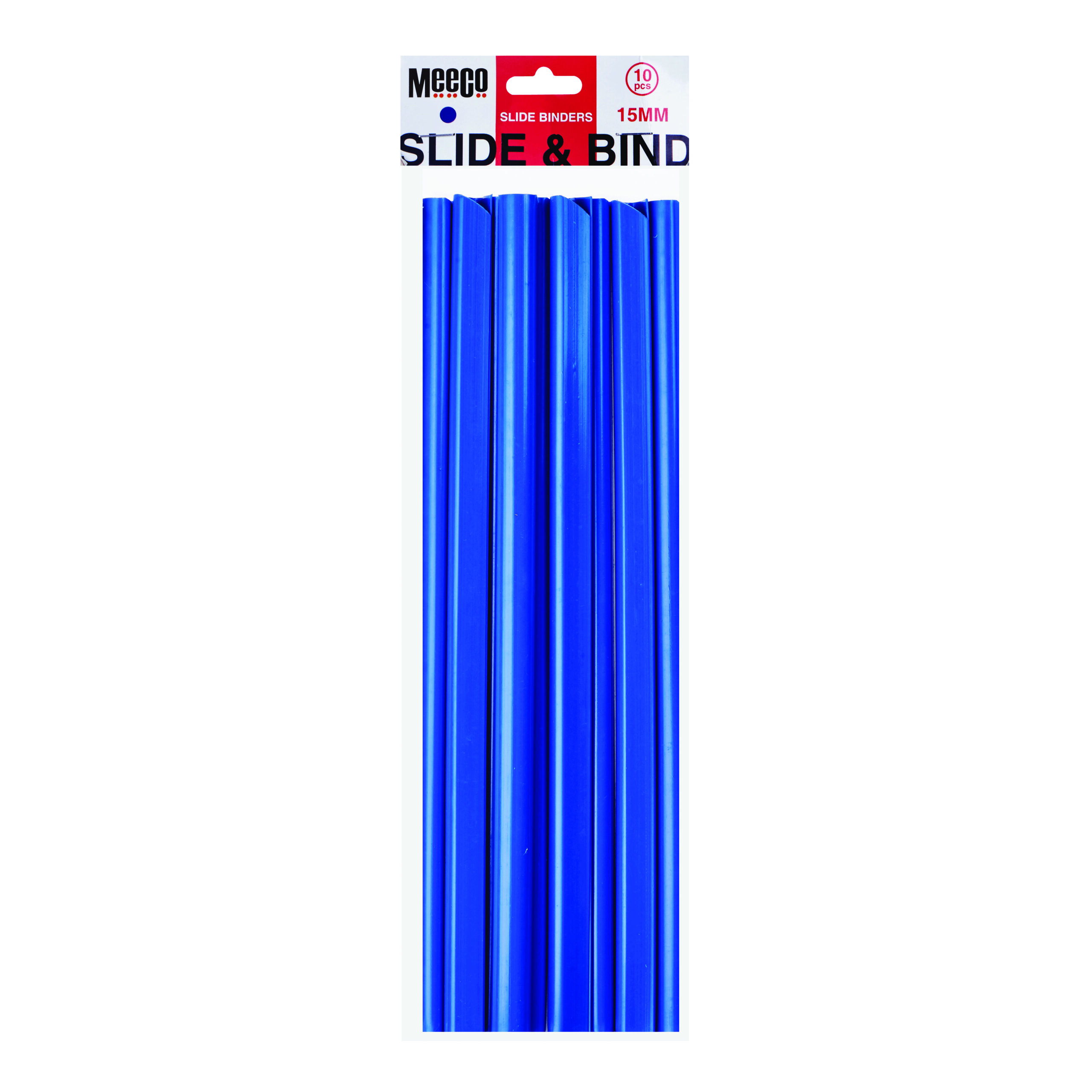 Meeco Slide Binders A4 Blue 10 Pack - Image 1