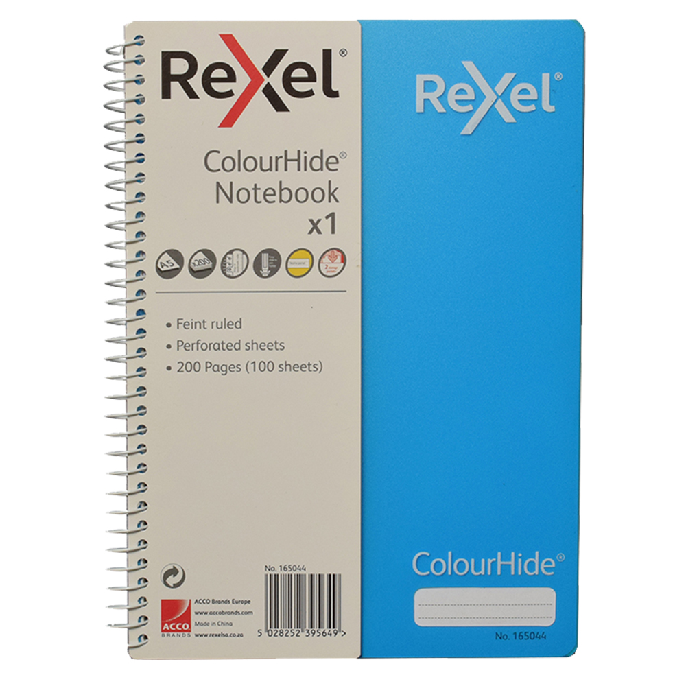Rexel Colourhide Notebooks A4 Blue 120 Pack - Image 1