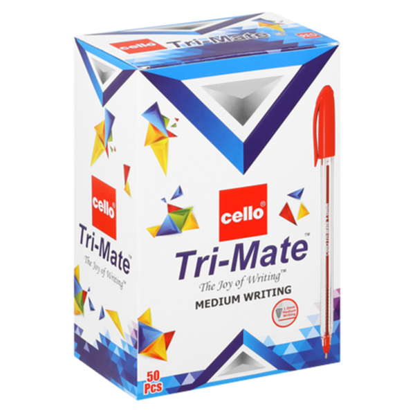 BIC Trimate Cello Ballpoint Pen 1.0mm Red