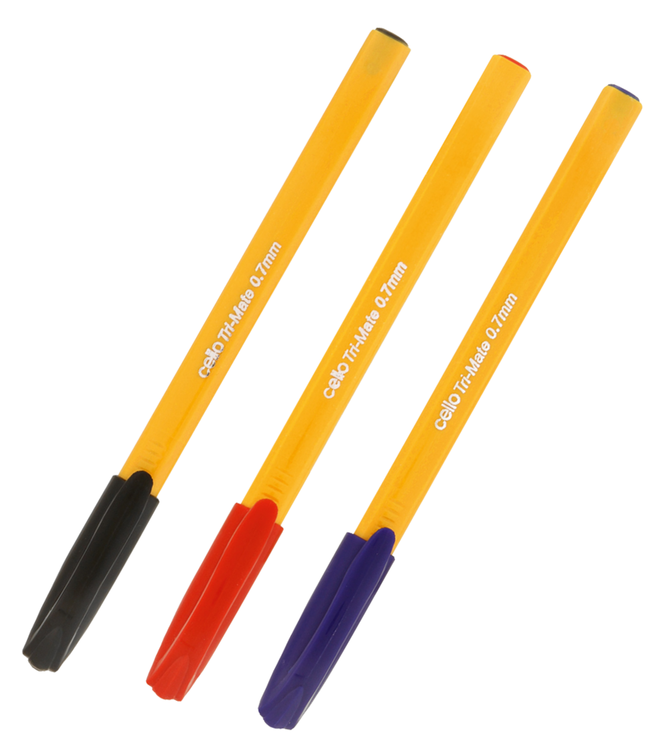 BIC Trimate Cello Ballpoint Pen 0.7mm Red - Image 1