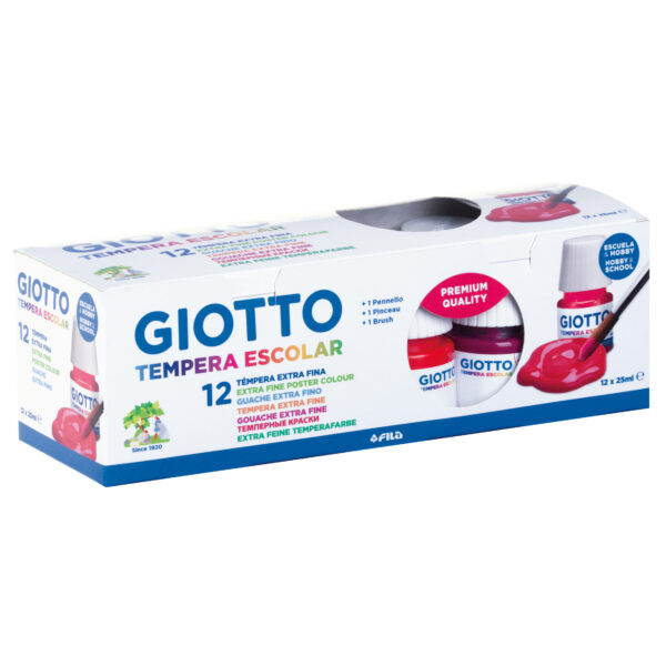 Giotto Paint Pot 25ml 12 Pack