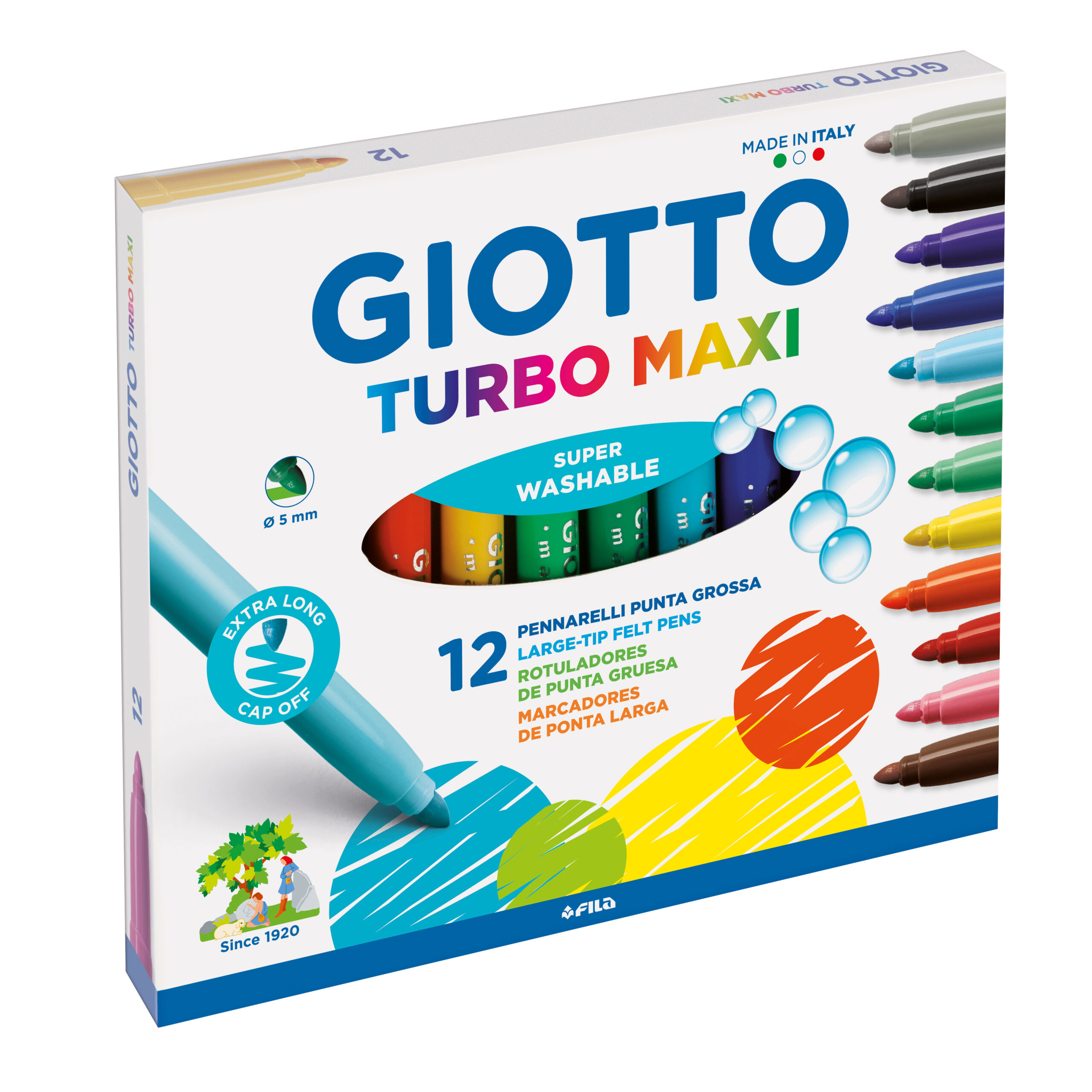 Giotto Turbo Maxi Fibre Tip Pens - Image 1