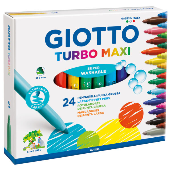 Giotto Turbo Maxi Fibre Tip Pens