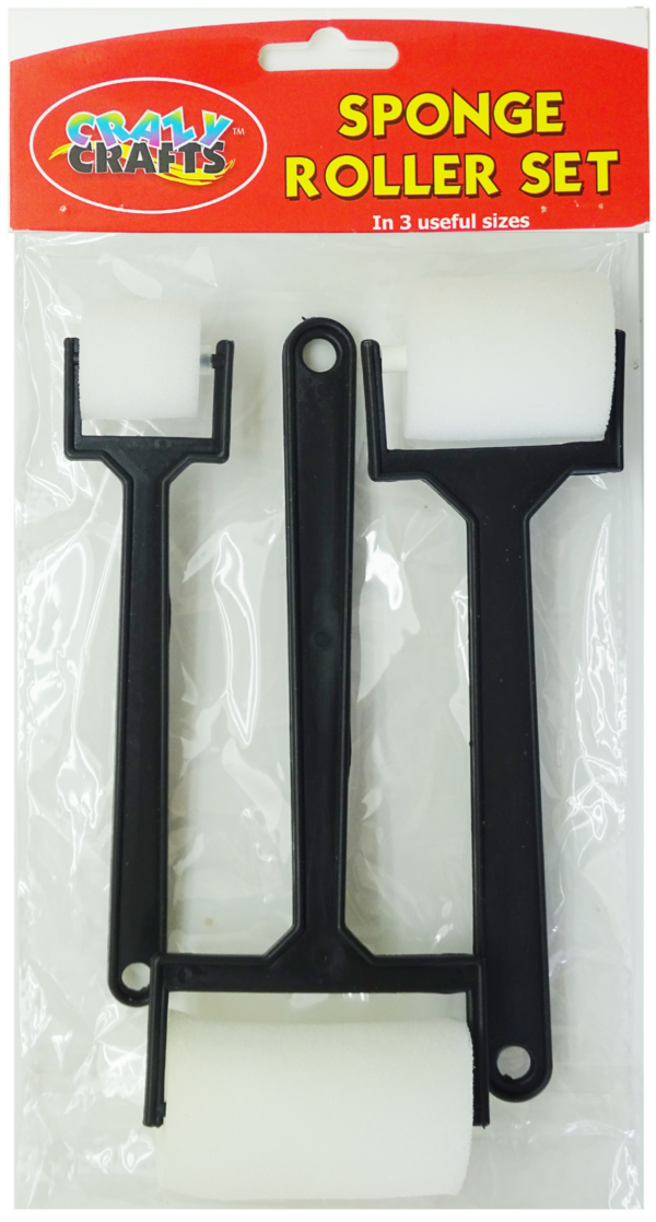 Crazy Crafts Sponge Roller Set 3 Pack