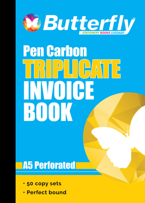 Butterfly Pen Carbon Books A5 50 Pack A5 50 Sets Invoice