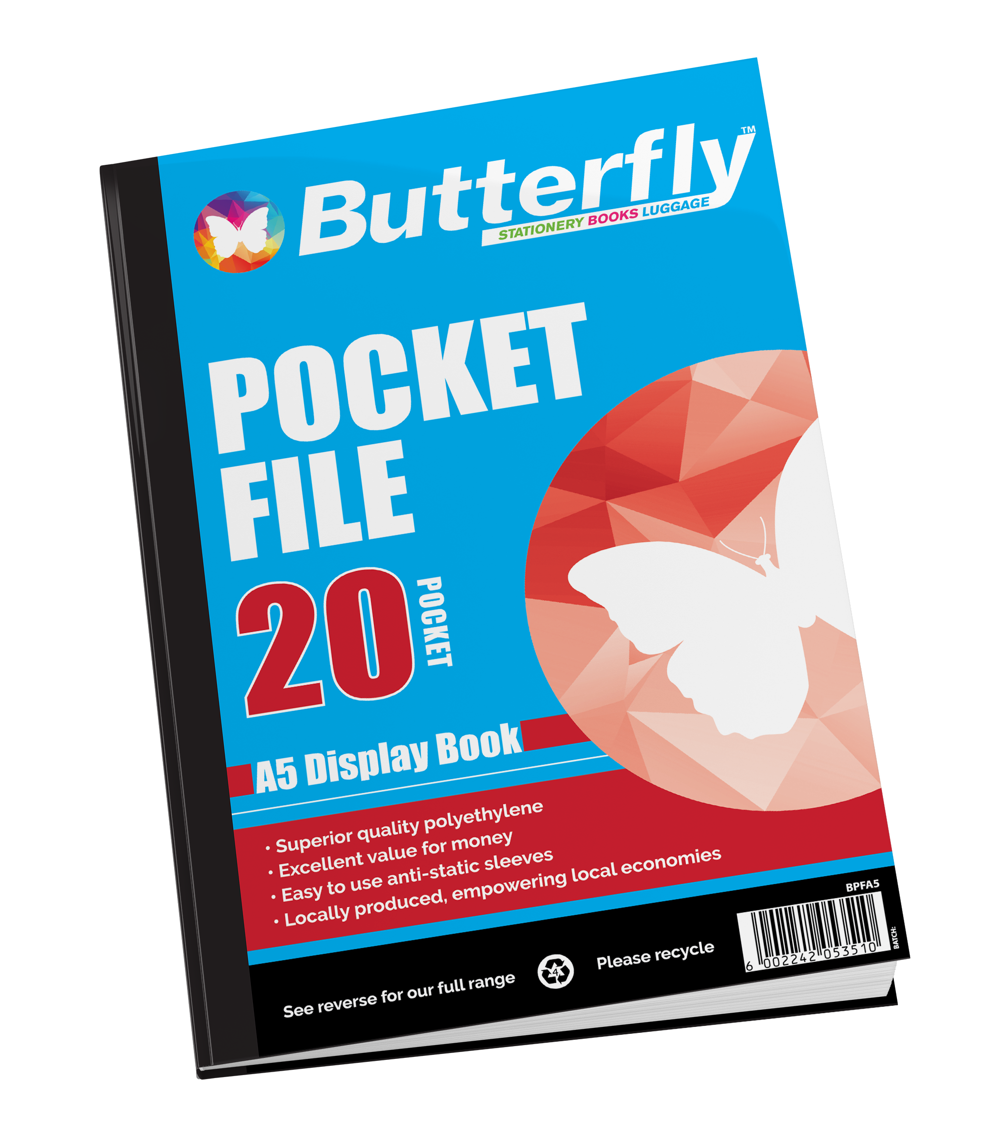 Butterfly Display Books  20 Pocket Superior Quality - Image 1