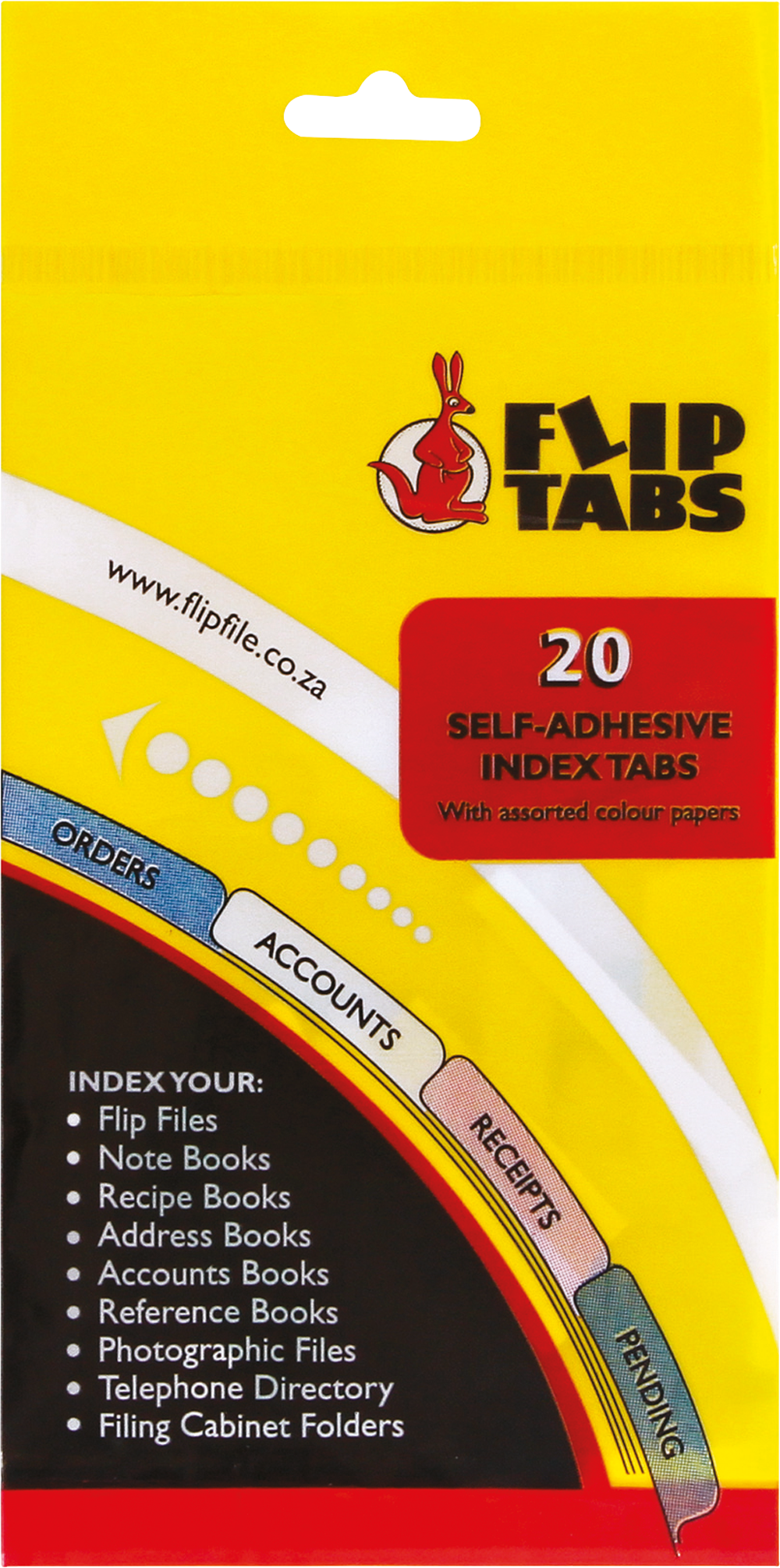 FlipFile Flip File Filing Tabs 20 Pack FLIP FILE - Image 1