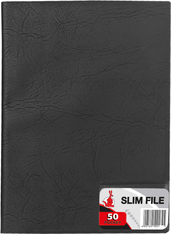 FlipFile Flip File A4 Slim File Display Books Black FLIP