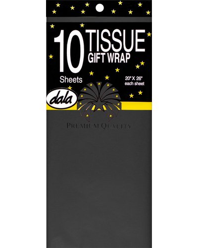 Paper Tissue Black 10Pcs