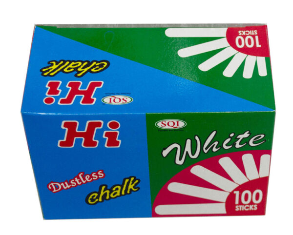 HI Dustless Chalk White 100 Pack