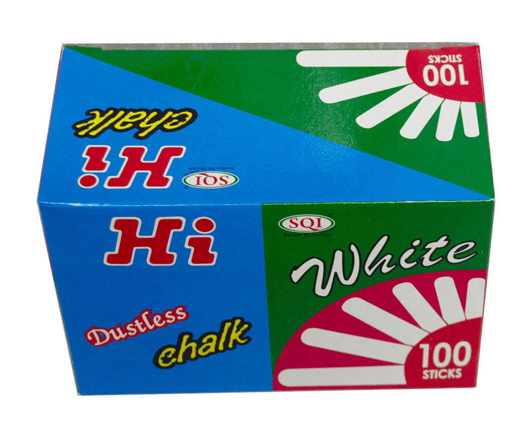 HI Dustless Chalk White 100 Pack - Image 1