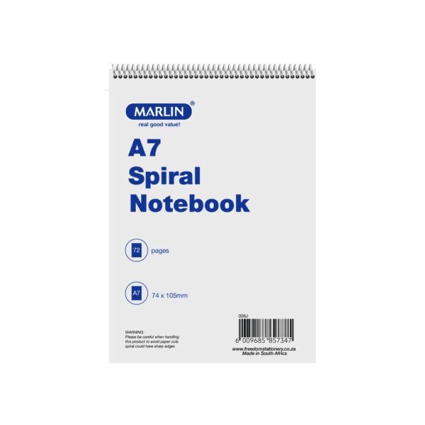 Marlin Spiral Bound Notebooks 72 Pack