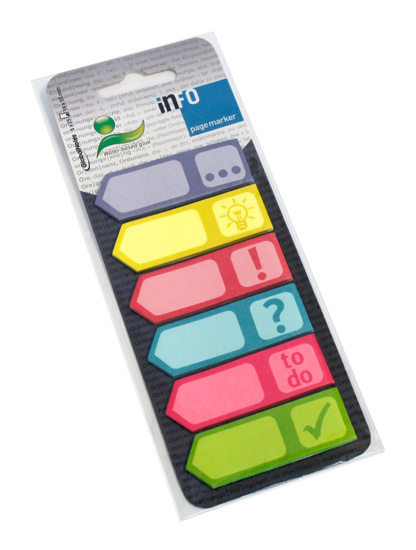 Info Arrow Page Markers 55mm 25 Sheets