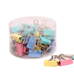 Kenzel Foldback Clips 25mm Pastel 48 Pack - Image 1