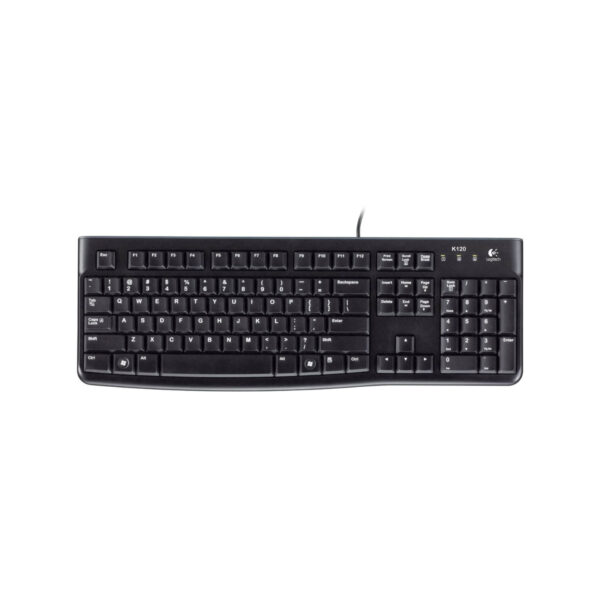 Logitech Mk120 Wired Keyboard Black