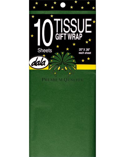 Paper Tissue Green 10Pcs