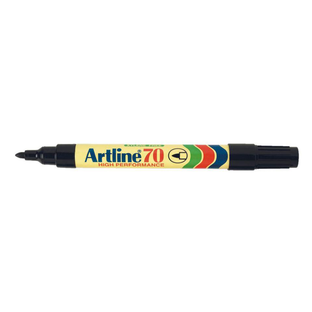 Artline 70 Permanent Marker Black 1.5mm - Image 1