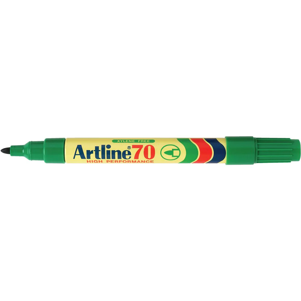 Artline 70 Permanent Marker Green 1.5mm - Image 1