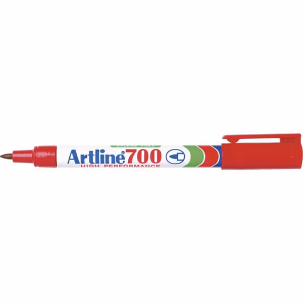 Artline 700 Fine Tip Permanent Marker Red 0.7mm