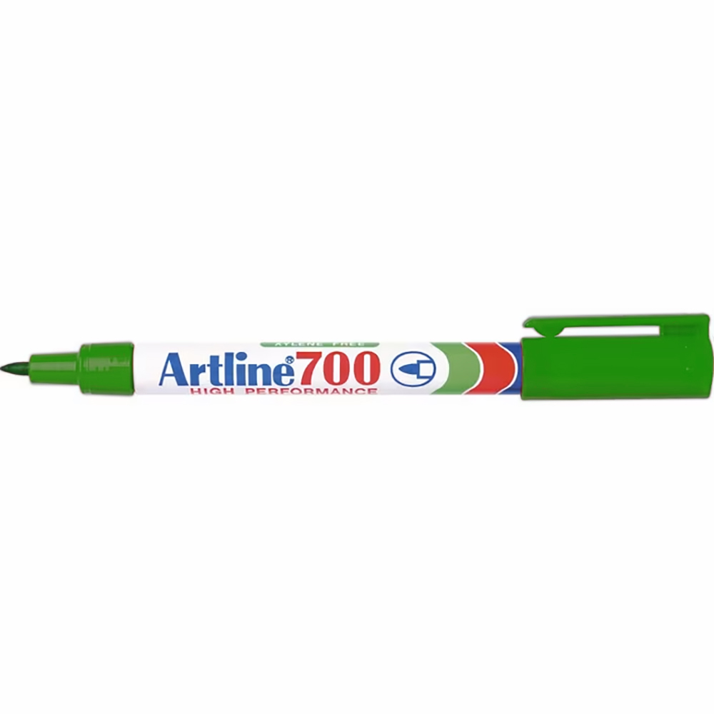 Artline 700 Fine Tip Permanent Marker Green 0.7mm - Image 1