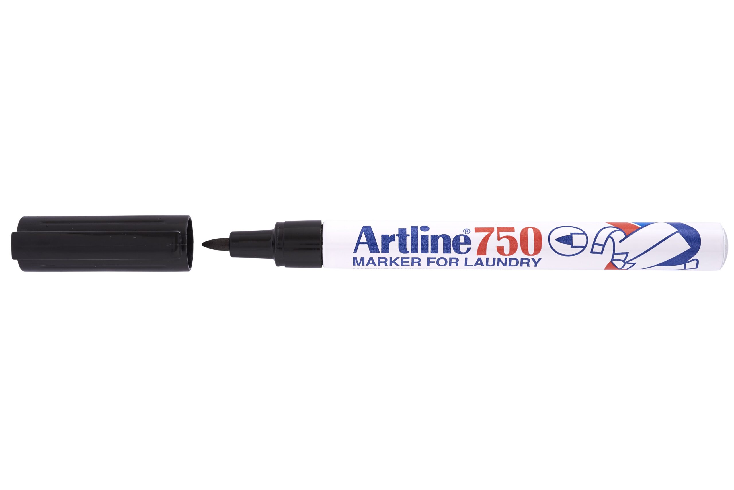 Artline 750 Laundry Marker Black - Image 1