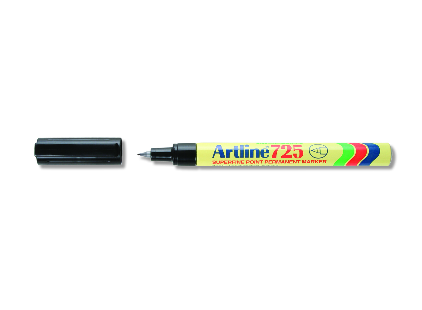Artline 725 Superfine Tip Permanent Marker Black 0.4mm - Image 1