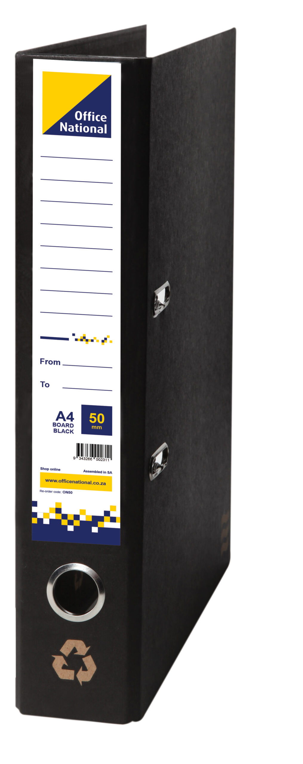 ON A4 Polypropylene Lever Archive 70mm Black - Image 1