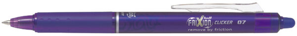 Pilot Frixion Blrt-fr-07 Clicker Pen 0.7mm Violet