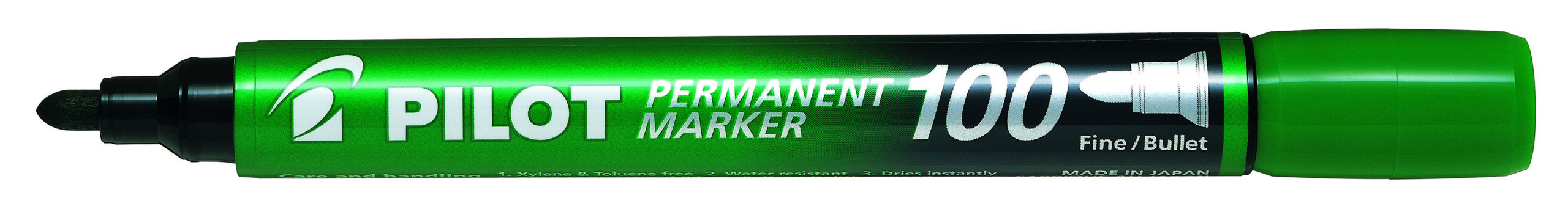 Pilot 100 Permanent Marker Green 1.0mm - Image 1