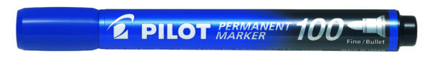 Pilot 100 Permanent Marker Blue 1.0mm