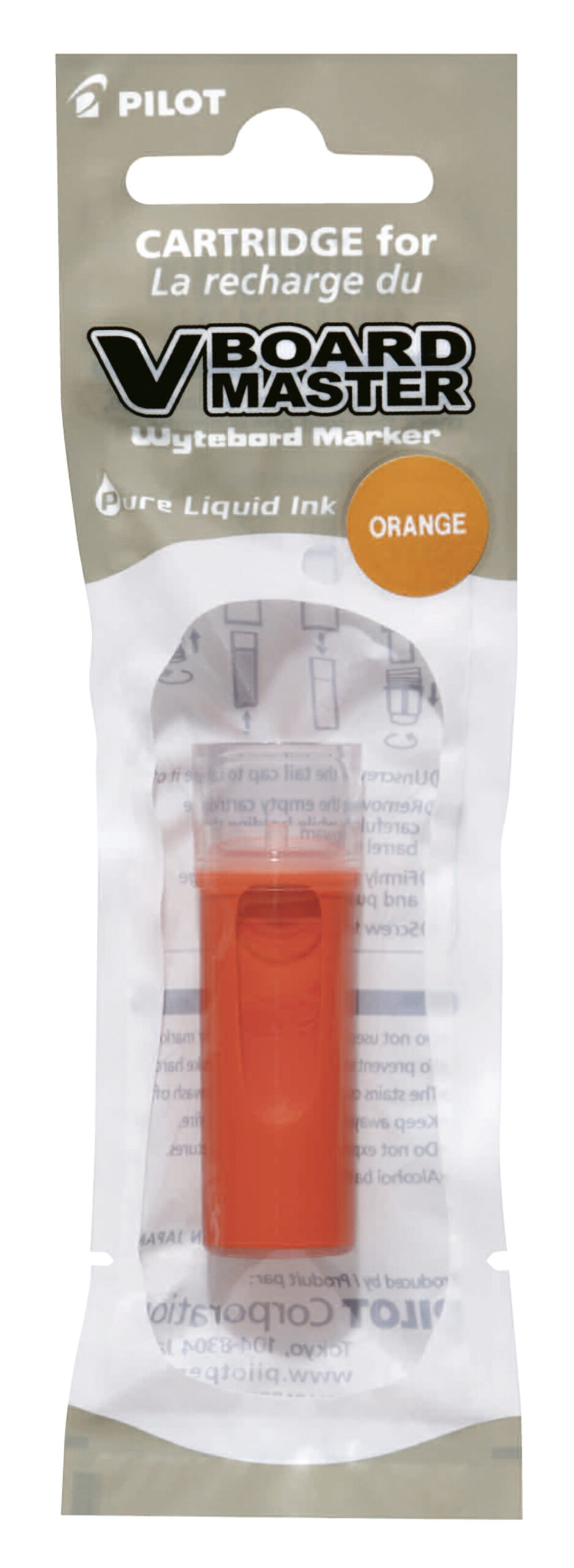 Pilot V Board Master Whiteboard Markers Orange 5 Pack - Image 1
